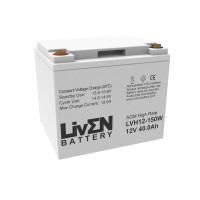 Bateria 12V 40Ah C20 150W de alta descarga Liven série LVH - 1