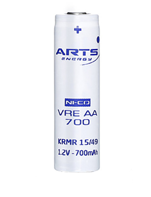 Batería AA 1,2V 780mAh Ni-Cd ARTS Energy serie VRE - VRE AA 700 -  -  - 1