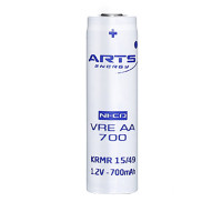 Batería AA 1,2V 780mAh Ni-Cd ARTS Energy serie VRE - VRE AA 700 -  -  - 1