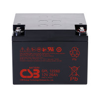 Batería 12V 26Ah C20 CSB GPL12260 - CSB-GPL12260 -  -  - 1