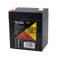 Bateria para sistemas de alarme e segurança 12V 5Ah C20 Heycar HC12-5 - 1