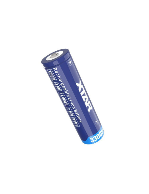 XTAR 18650 bateria 3,7V 3300mAh 10A Lítio Ion com circuito de protecção e trinco - 1