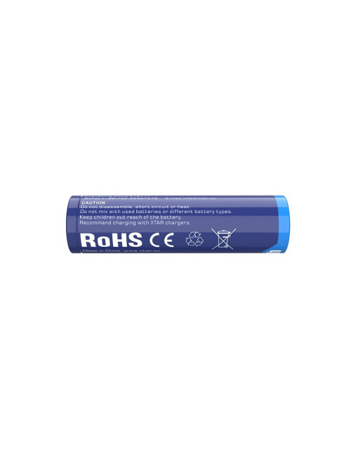 Batería 18650 3,7V 3300mAh 10A Litio Ión con circuito de protección y tetón XTAR - XTAR-18650-3300 -  - 6952918344681 - 3