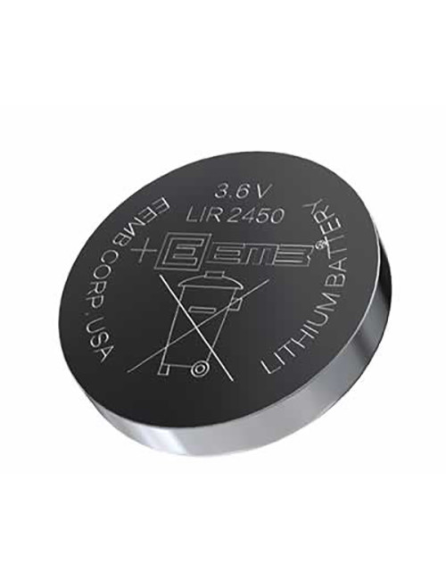 LIR2450 pila de litio recargable 3,6V 120mAh EEMB (embalaje industrial) - LIR2450 -  -  - 1