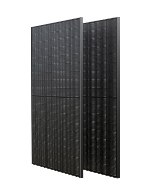 Painel solar rígido 400W EcoFlow (pacote 2 panéiss) + 4 pés de montagem - 1