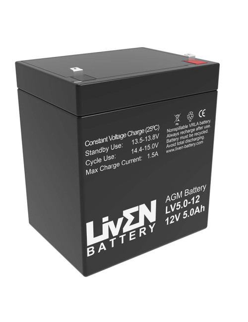 Batería 12V 5Ah C20 Liven LV5-12 - LV5-12 -  -  - 1