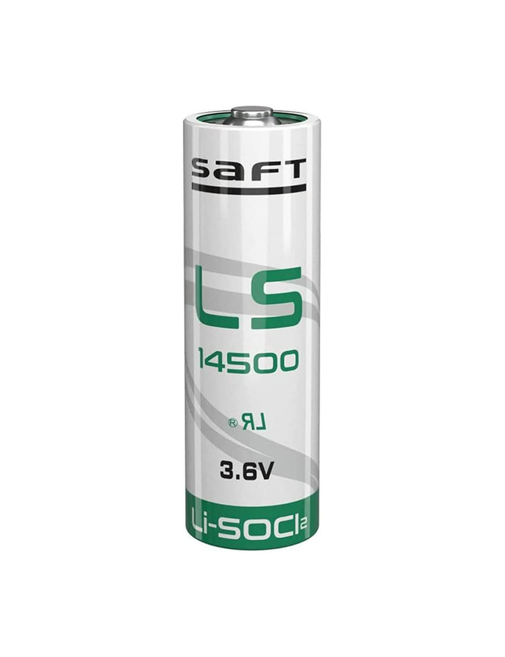 LS14500 pila AA litio (Li-SOCL2) de 3,6V 2,6Ah Saft - SAFT-LS14500 - - - 1 LS14500 pila AA litio (Li-SOCL2) de 3,6V 2,6Ah Saft - SAFT-LS14500 - - - 1
