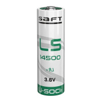 LS14500 pilha AA de lítio (Li-SOCL2) de 3.6V 2.6Ah Saft - 1