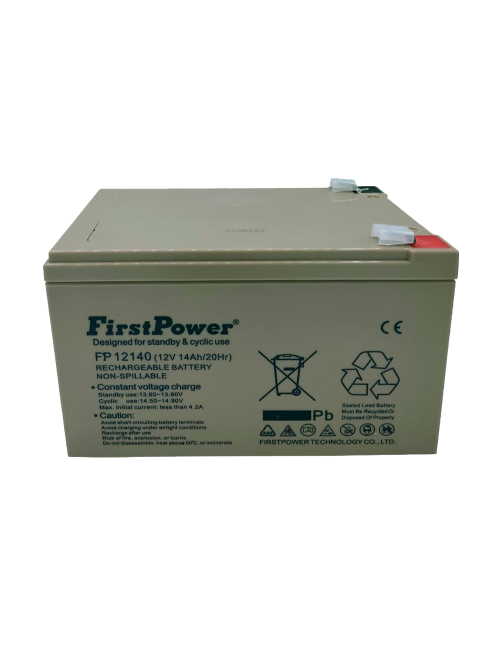 Bateria 12V 14Ah C20 ciclo profundo FirstPower FP12140 - 1