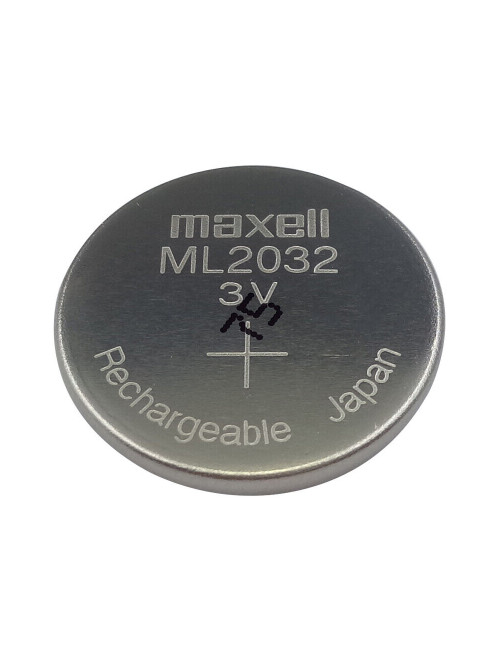 Maxell ML2032 pilha botão de lítio recarregável de 3V 65mAh (embalagem industrial) - 1