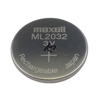 Maxell ML2032 pila litio botón recargable de 3V 65mAh (embalaje industrial) - ML2032 -  -  - 1