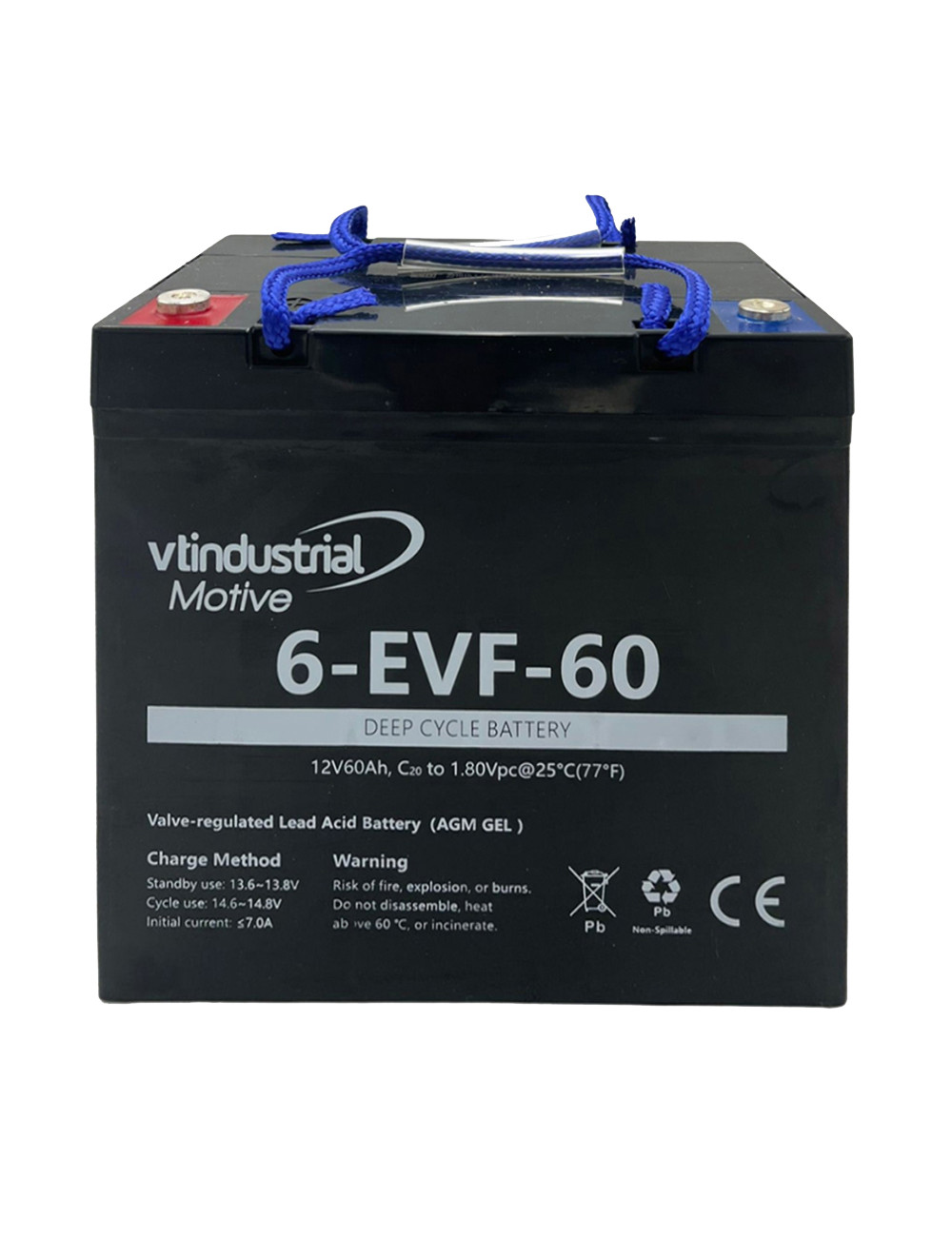 Batería gel AGM 12V 60Ah C20 ciclo profundo serie Motive 6-EVF-60 - 6-EVF-60 -  -  - 1