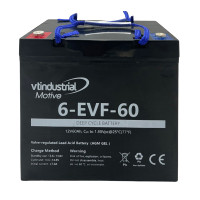 Bateria gel AGM 12V 60Ah C20 ciclo profundo série Motive 6-EVF-60 - 1