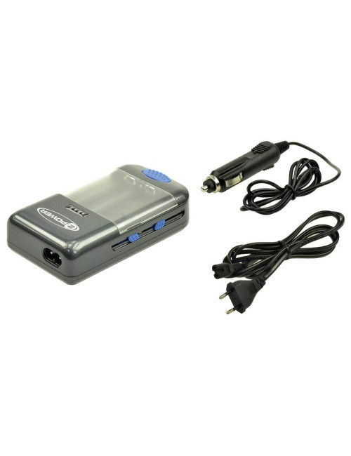 Carregador universal para baterias de câmaras fotográficas, câmaras de vídeo e pilhas recarregáveis AA e AAA com porta USB - 3