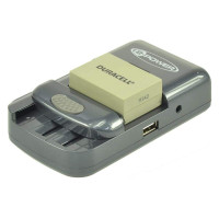 Carregador universal para baterias de câmaras fotográficas, câmaras de vídeo e pilhas recarregáveis AA e AAA com porta USB - 1