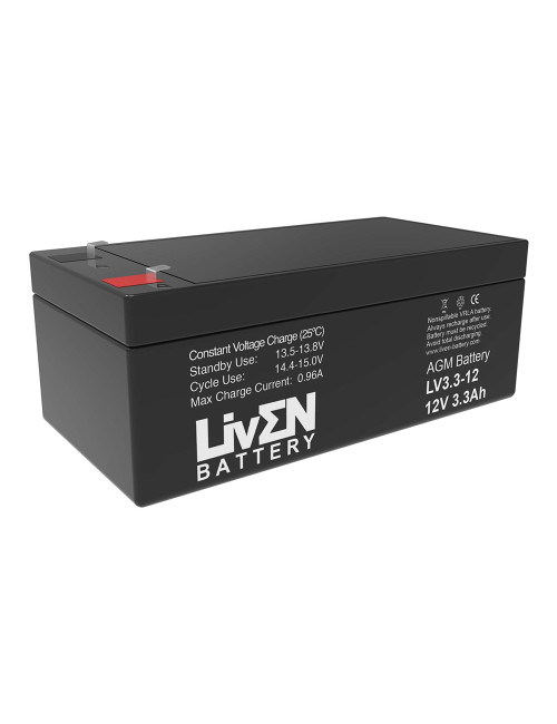 Batería 12V 3,3Ah C20 Liven LV3.3-12 - LV3.3-12 -  -  - 1