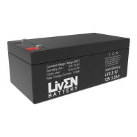 Batería 12V 3,3Ah C20 Liven LV3.3-12 - LV3.3-12 -  -  - 1