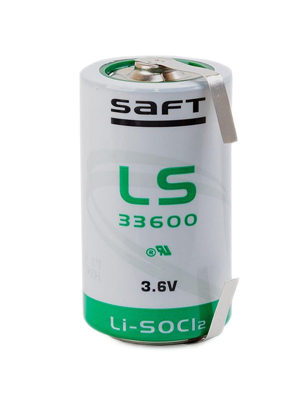 LS33600 CNR pila litio D 3,6V 17Ah Saft serie LS con terminales planos para soldar - LS33600 CNR -  -  - 1