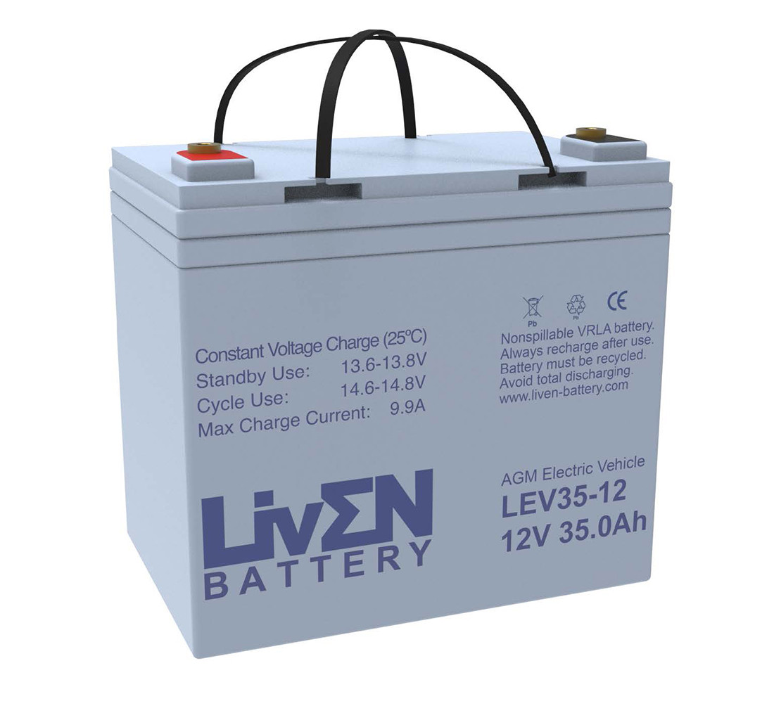 Batería de gel 12V 60Ah C20 ciclo profundo Liven LEVG60-12S