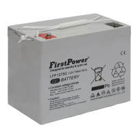 Batería gel 12V 75Ah C10 ciclo profundo FirstPower LFP1275G - LFP1275G -  -  - 1