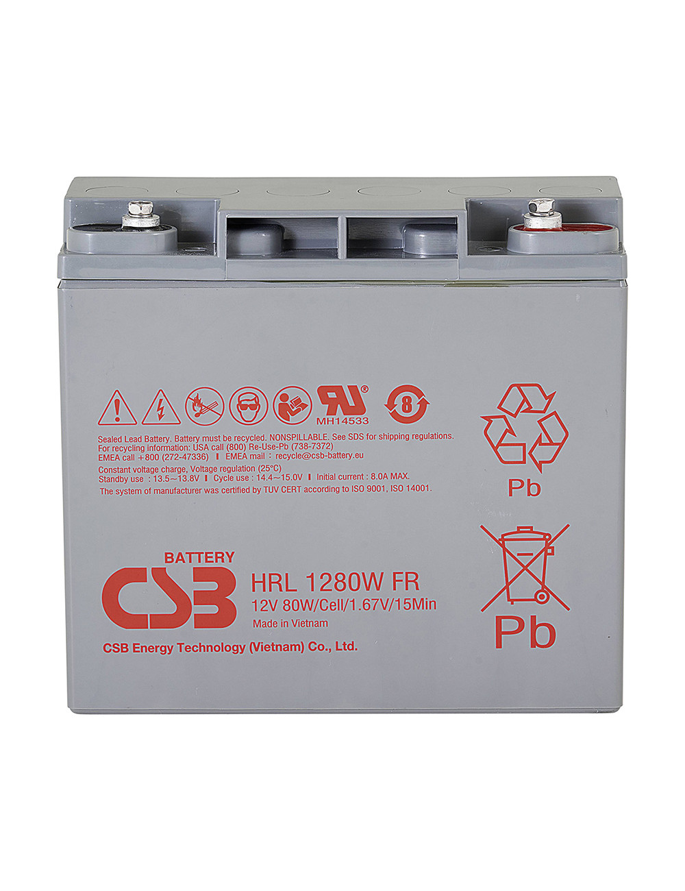 Batería 12V 20Ah 80W/celda CSB HRL1280W - CSB-HRL1280W - - - 1 Batería 12V 20Ah 80W/celda CSB HRL1280W - CSB-HRL1280W - - - 1