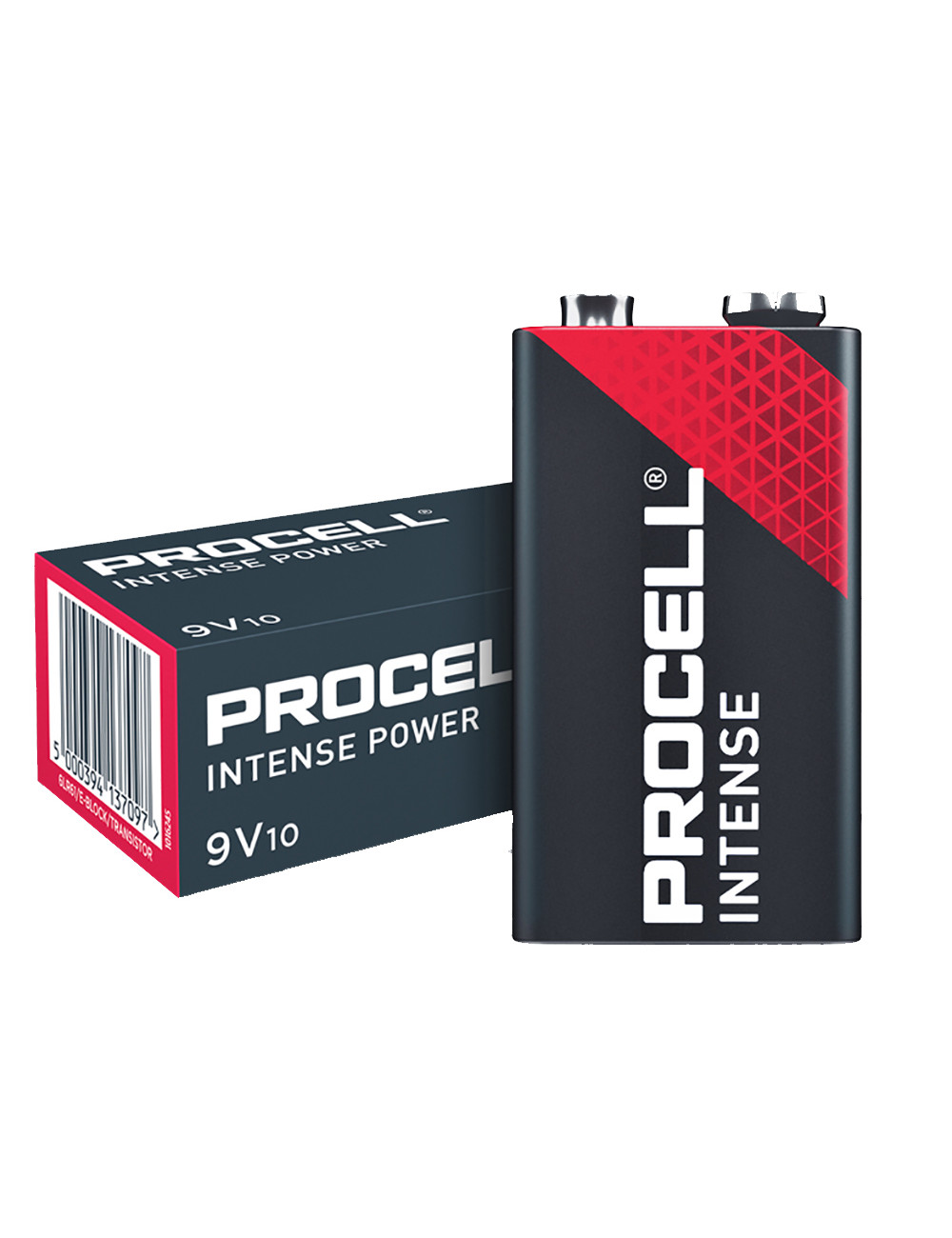 Pila alcalina 9V Procell Intense by Duracell (caja 10 unidades) PX1604 - PROCELL-9V10 -  - 5000394137097 - 1