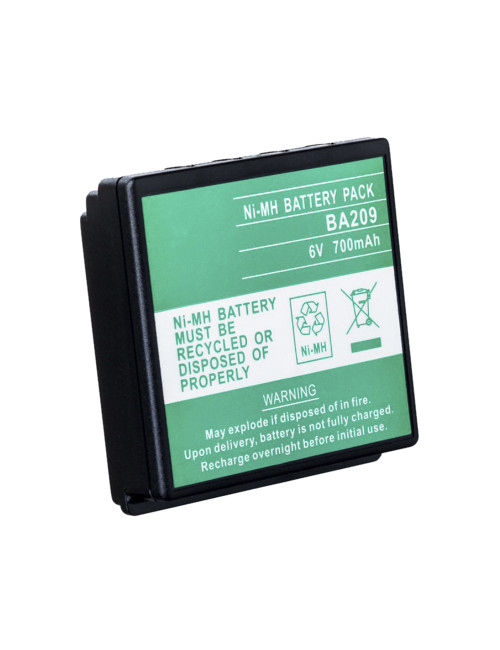 Batería compatible HBC Radiomatic FUB9NM, FUB09N, BA209000, BA209060, BA209061, PM237745002 6V 700mAh - BA209 -  - 3660766434067