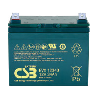 Batería 12V 34Ah C20 ciclo profundo CSB EVX12340 - CSB-EVX12340 -  -  - 1