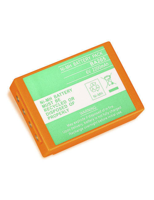 Batería compatible HBC Radiomatic FuB05AA, FuB05XL, BA205000, BA20503, BA206000, BA206030, BA225000, BA225030... 6V 2200mAh - BA