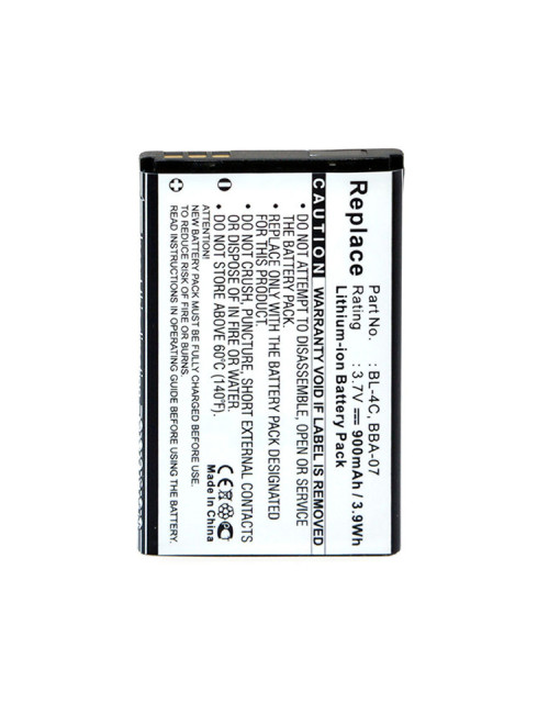 Batería compatible Nokia BL-4C 3,7V 800mAh 3Wh - AB-BL4C -  - 3660766416568 - 1