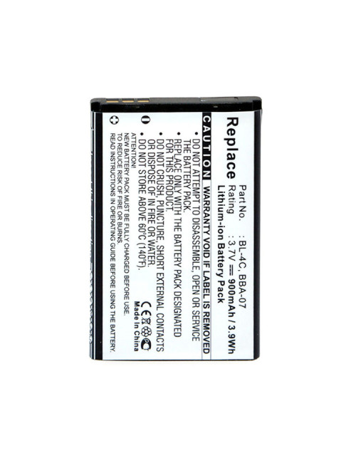 Batería compatible para Telefunken TM 110. BL-4C 3,7V 800mAh 3Wh - AB-BL4C -  - 3660766416568 - 1