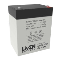Batería 12V 5,5Ah C20 22W alta descarga Liven LVH12-22W - LVH12-22W -  -  - 1