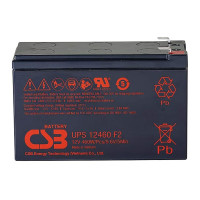 Bateria para UPS 12V 9Ah 460W CSB UPS12460 F2 - 1