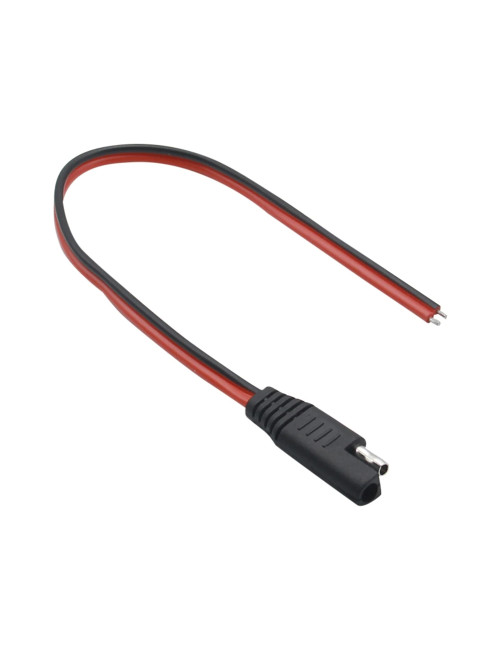 Cabo com conetor SAE 2 pinos 10A 30cm 10AWG - 1