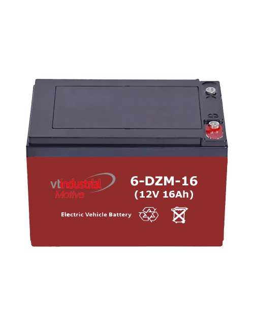 6-DZM-16 batería gel 12V 16Ah C20 ciclo profundo Industrial Motive (6-DZM-12, 6-DZF-12, 6-DZM-14, 6-DZF-14, 6-DZM-15) - 6-DZM-16