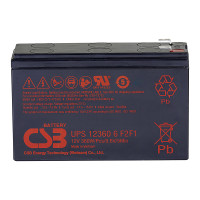 Batería para SAI 12V 6,5Ah 360W CSB UPS123606 F2F1 - CSB-UPS123606 -  -  - 1