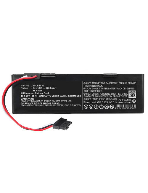 Bateria compatível para Conga 3290, 3390, 3490, 3590, 3690, 3790 y 3890 de 14,4V 3200mAh 46,08Wh - 2