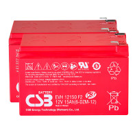 Pacote 2 baterias para trotinete e scooter eléctrico de 12V 15Ah C20 ciclo profundo CSB EVH12150 - 1