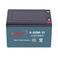 6-DZM-15 batería 12V 15Ah C20 ciclo profundo Industrial Motive (6-DZM-10, 6-DZM-12, 6-DZF-12, 6-DZM-14, 6-DZF-14) - 6-DZM-15 -  