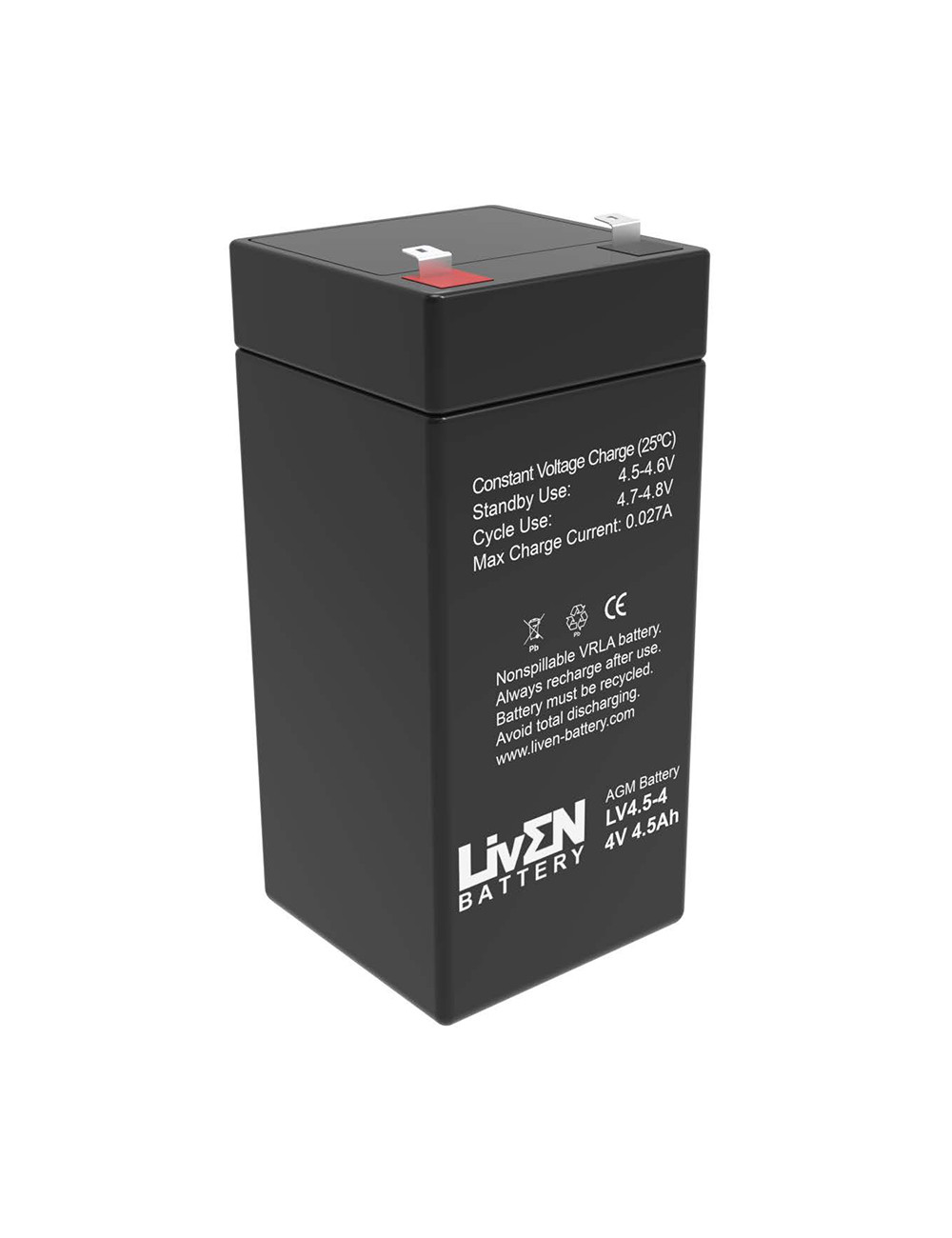 Batería para balanza o báscula de 4V 4,5Ah C20 Liven LV4.5-4 - LV4.5-4 - - - 1 Batería para balanza o báscula de 4V 4,5Ah C20 Liven LV4.5-4 - LV4.5-4 - - - 1