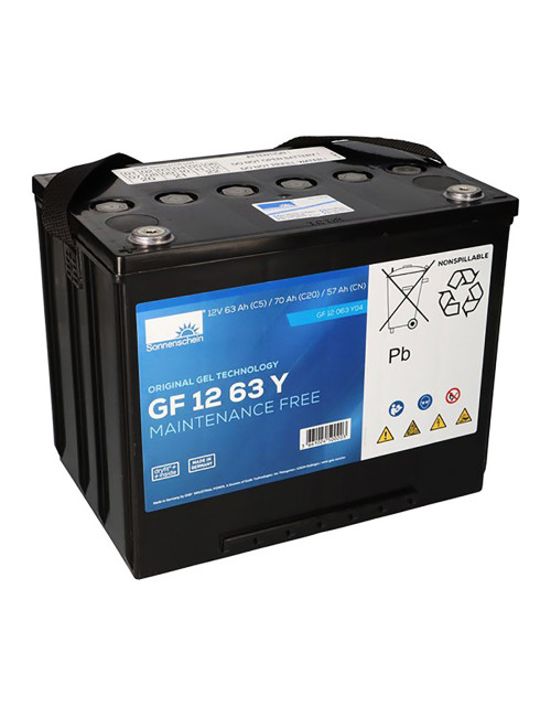 Batería de gel 12V 70Ah C20/20Hr Sonneschein GF12063YO Dryfit serie GF-Y (A500 cyclic) - GF12063YO -  -  - 1