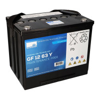 Batería de gel 12V 70Ah C20/20Hr Sonneschein GF12063YO Dryfit serie GF-Y (A500 cyclic) - GF12063YO -  -  - 1