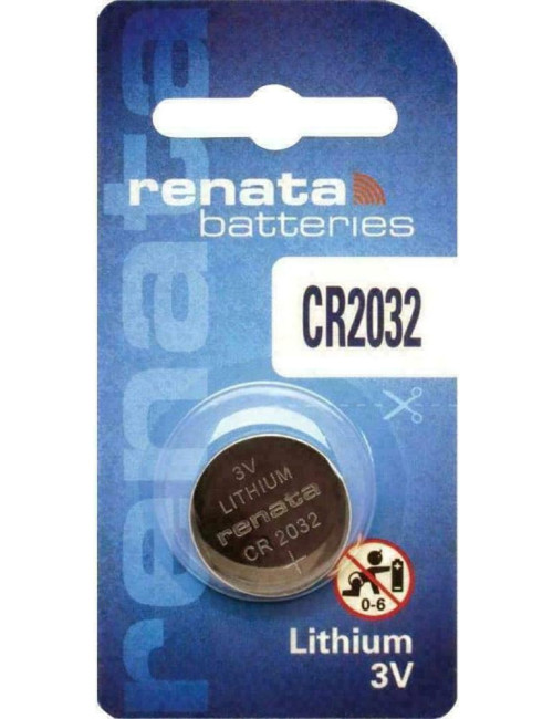 CR-2032 pila botón de litio 3V Renata (blister 1 unidad) - RENATA-CR2032 -  -  - 2