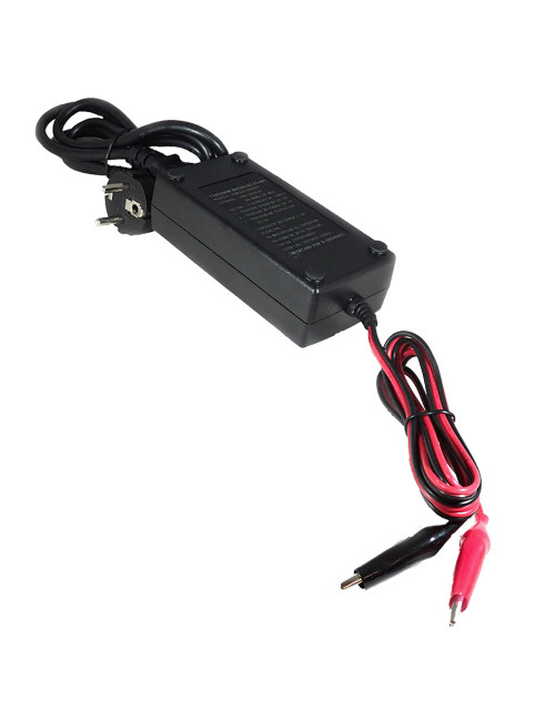 Cargador 24V 1,5A para baterías AGM y gel, con pinzas, indicador del proceso de carga y carga de mantenimiento - CHP241500AEV - 