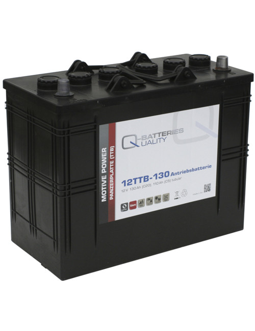 Batería 12V 110Ah C5/130Ah C20 ciclo profundo de plomo ácido tubular Q-Batteries serie TTB - 12TTB-130 -  - 4250889600563 - 1