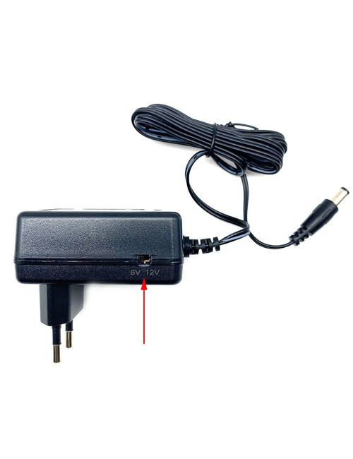 Carregador de 6V e 12V 1A para baterias de chumbo-ácido AGM e GEL com conetor de 5,5x2,1mm e pinças - 2