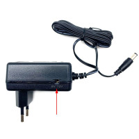 Carregador de 6V e 12V 1A para baterias de chumbo-ácido AGM e GEL com conetor de 5,5x2,1mm e pinças - 2