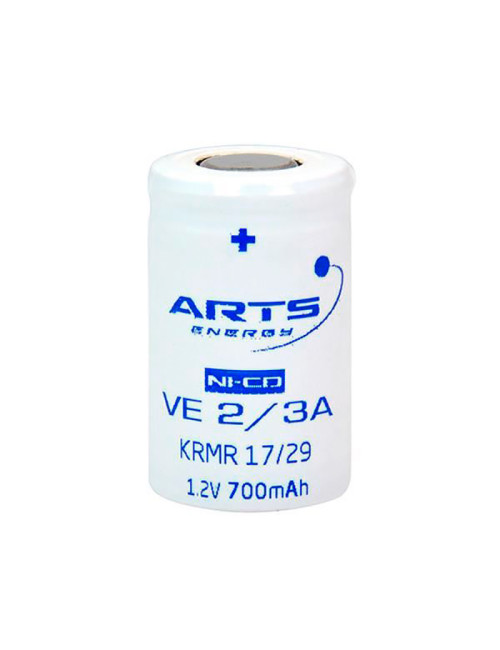 Batería 2/3A 1,2V 700mAh Ni-Cd ARTS Energy serie VE - VE 2/3 A -  -  - 1