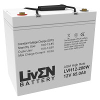 Batería plomo 12V 55Ah C20 Liven LVH12-200W FR - LVH12-200WFR -  - 2000000000794 - 1
