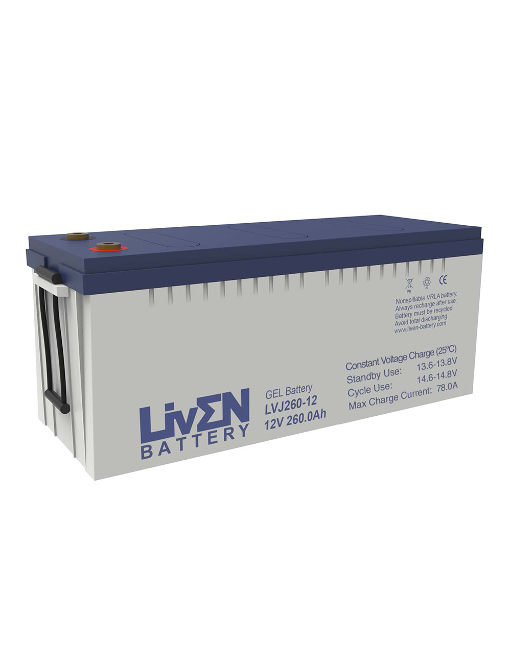 Bateria gel 12V 274Ah C100/260Ah C20 Liven LVJ260-12 - 1